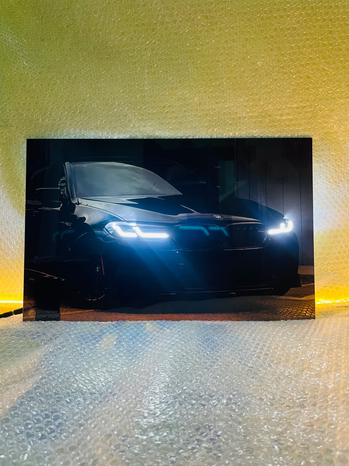 BMW M5 - Neon LED Car Poster