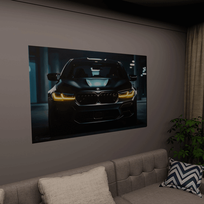 BMW G30 M5 - Neon LED Car Poster