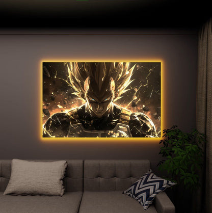 Angry Vegeta Dragon - RGB Backlit Poster
