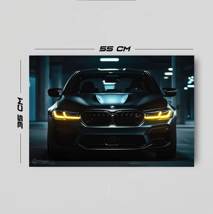 BMW G30 M5 - Neon LED Car Poster