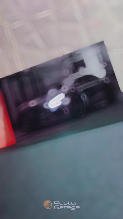 Mercedes Benz AMG GT - Neon LED Car Poster